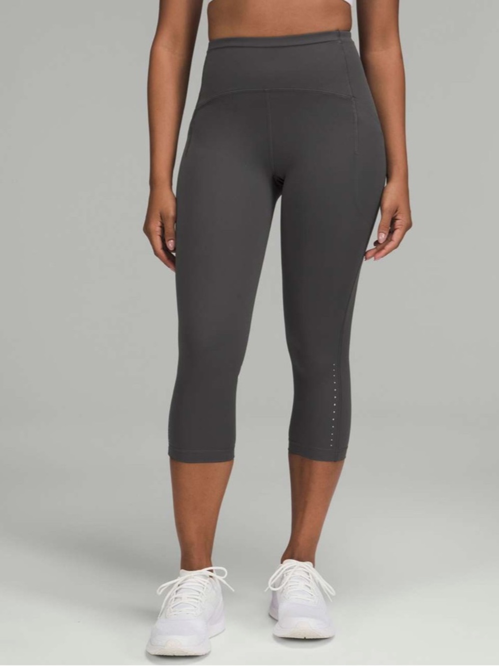 Lululemon Swift Speed hi-rise crop 21”, size 4, Graphite Grey